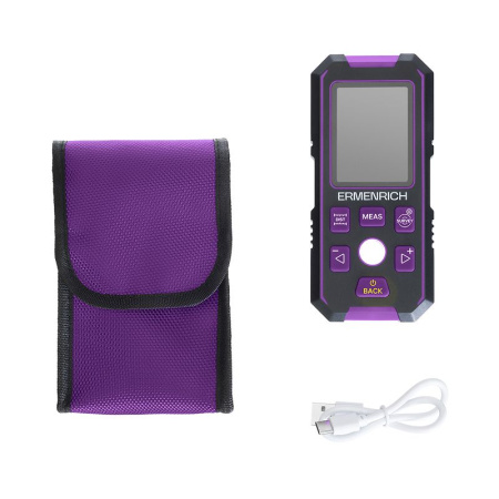 Детектор скрытой проводки Ermenrich Ping SM90, фиолетовый купить по низкой цене | МАКСПРОФИТ