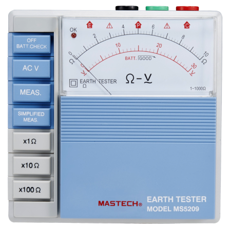 Измеритель сопротивления заземления Mastech MS5209 купить по низкой цене | МАКСПРОФИТ